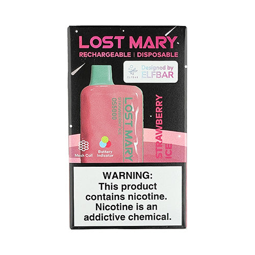 Lost Mary OS5000 - Strawberry Ice Disposable - $14.99 - VPRSTS