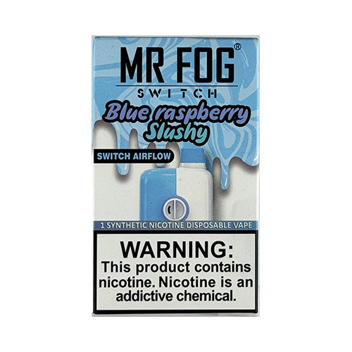 Mr Fog Switch - Blue Raspberry Slushy, disposable vape