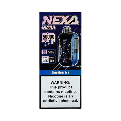 NEXA Ultra 50000 - Blue Razz Ice, disposable vape