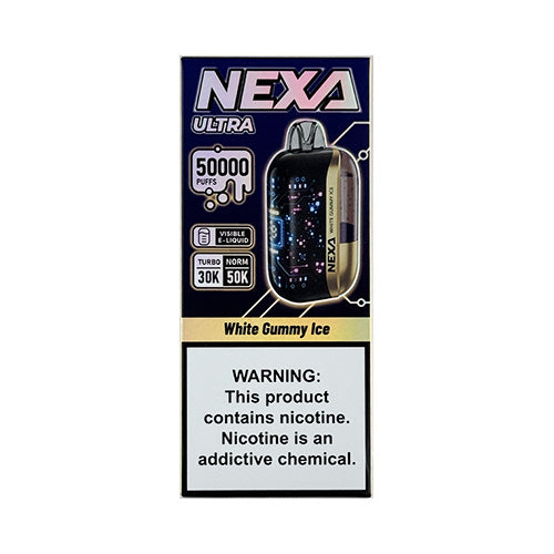 NEXA Ultra 50000 - White Gummy Ice, disposable vape