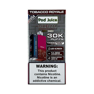 Pod Juice OXBAR  - Tobacco Royale, disposable vape